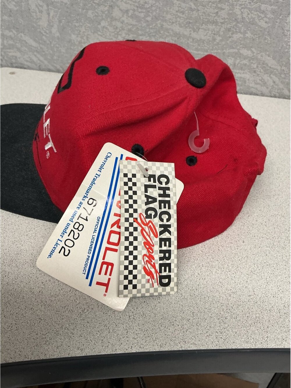 Red Chevrolet Racing Snapback Hat - Picture 3 of 5
